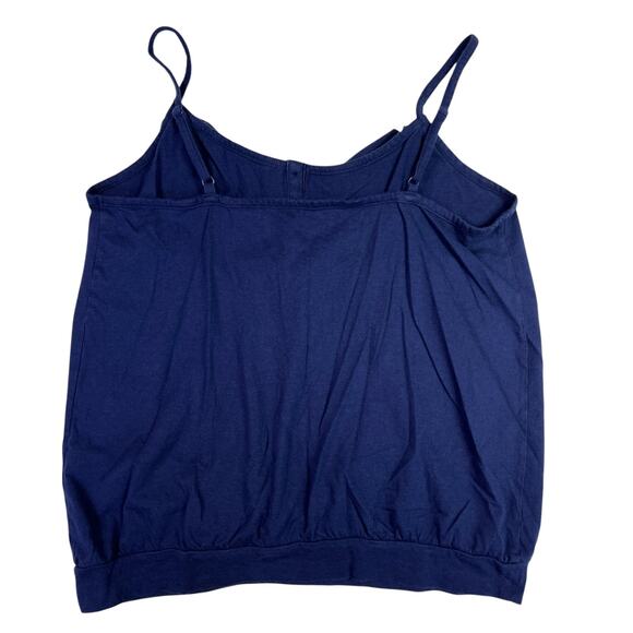 Lane Bryant Ruffled Tank Top Plus Size 14/16 Dark Blue - Picture 8 of 11
